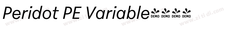 Peridot PE Variable字体转换